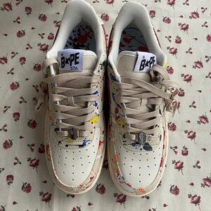 Bape White Shoes